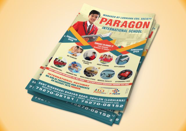 Paragon brochure print design by DudeGrafix